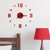 Mini Home Wall Clock 3D DIY Acrylic Mirror Stickers