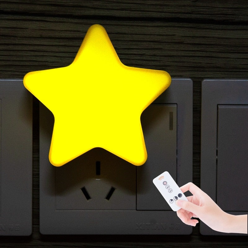 Star Shape Lamp LED Night Lights Bedside Wall Lamp