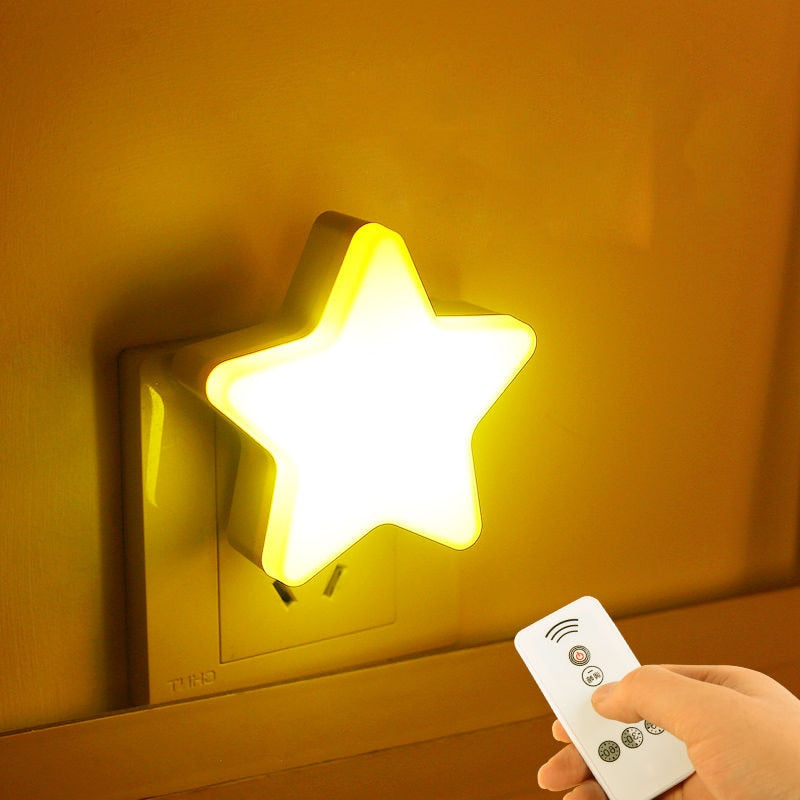 Star Shape Lamp LED Night Lights Bedside Wall Lamp