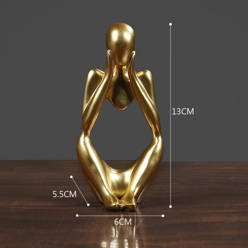 VORMIR Thinker Resin Statue Nordic Abstract Figurine Crafts