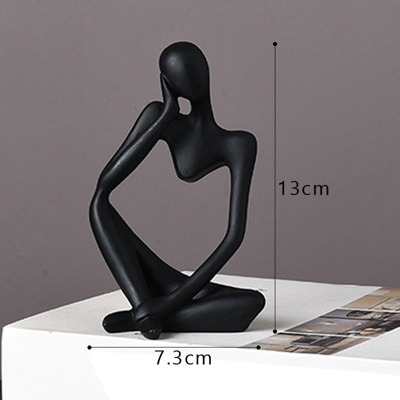 VORMIR Thinker Resin Statue Nordic Abstract Figurine Crafts