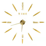 2022 New 3D Roman Numeral Acrylic Mirror Wall Clock