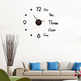 3D Wall Clock Luminous Frameless Wall Clocks DIY