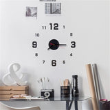 Mini Home Wall Clock 3D DIY Acrylic Mirror Stickers