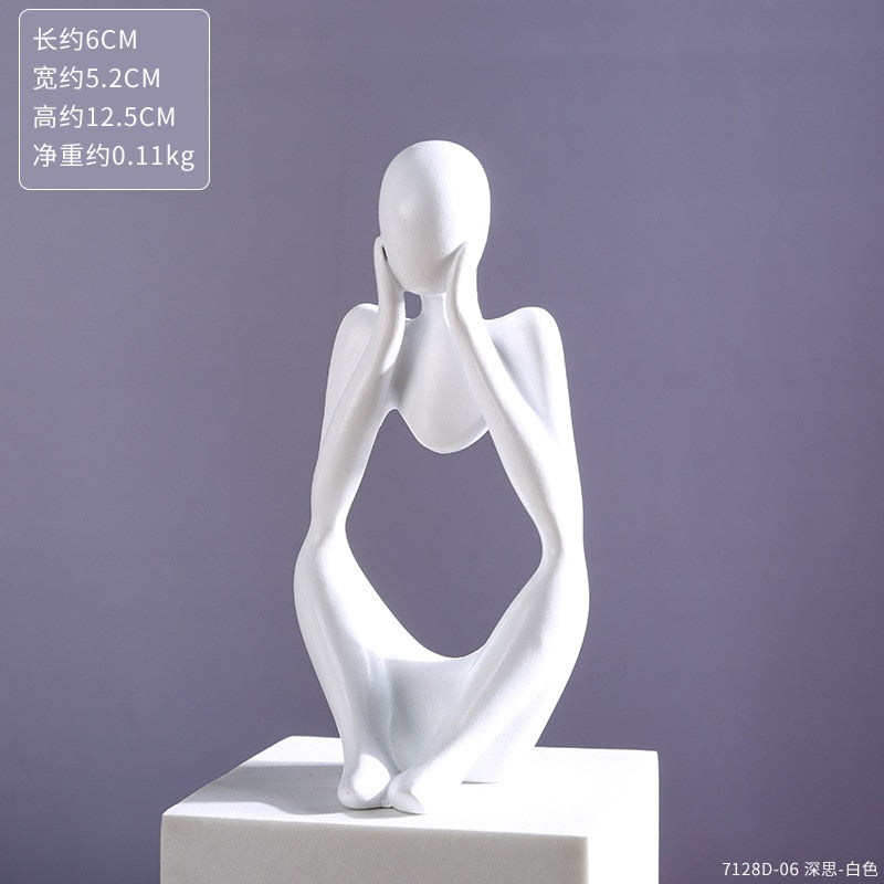 Resin Statues Floating Coffee Cup Art Sculpture Kitchen Home Decor