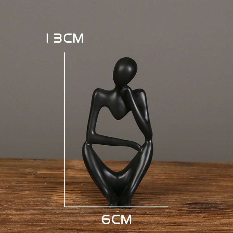 Nordic Art Abstract Thinker Statue Modern European Style