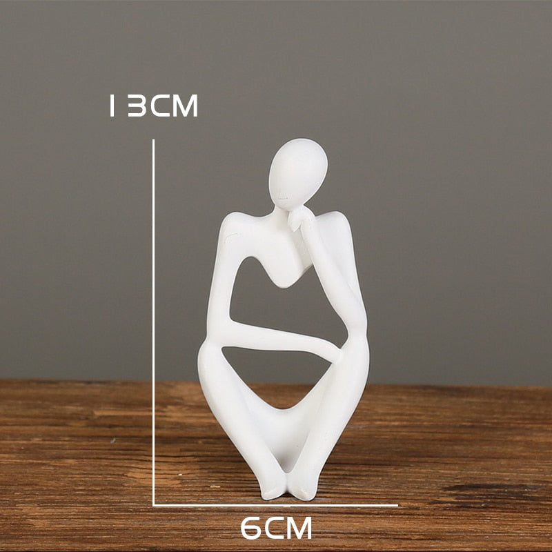 Nordic Art Abstract Thinker Statue Modern European Style
