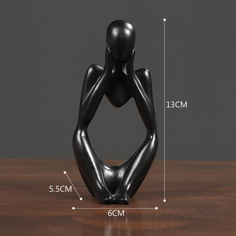 VORMIR Thinker Resin Statue Nordic Abstract Figurine Crafts
