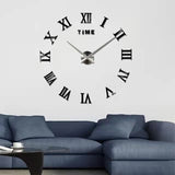 2022 New 3D Roman Numeral Acrylic Mirror Wall Clock