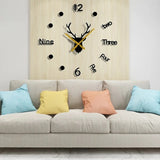 Mini Home Wall Clock 3D DIY Acrylic Mirror Stickers