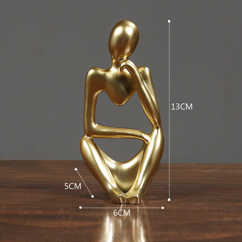 VORMIR Thinker Resin Statue Nordic Abstract Figurine Crafts